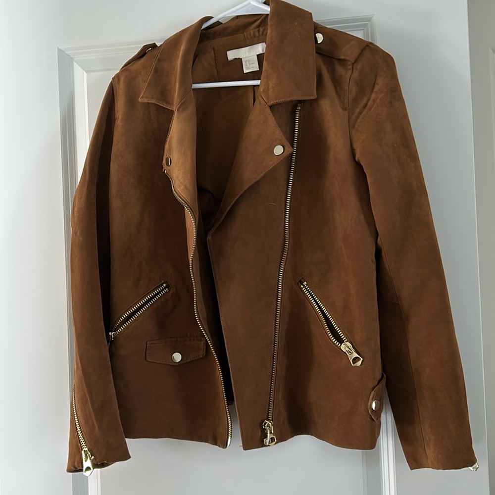 HM faux suede coat